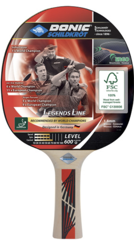 Donic Schildkrot Legends 600 Racket – TopSpin Tennis Shop