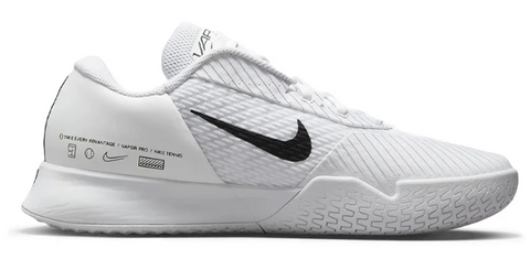 シューズ(男性用) NIKE COURT AIR ZOOM VAPOR PRO 27cm Nike Court Air Zoom Vapor Pro Men's Tennis Shoe (White/Black
