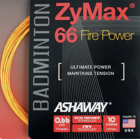 Ashaway ZyMax66  Fire Power Badminton String