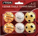 Stiga 1 Star Sport Themed Table Tennis Ball