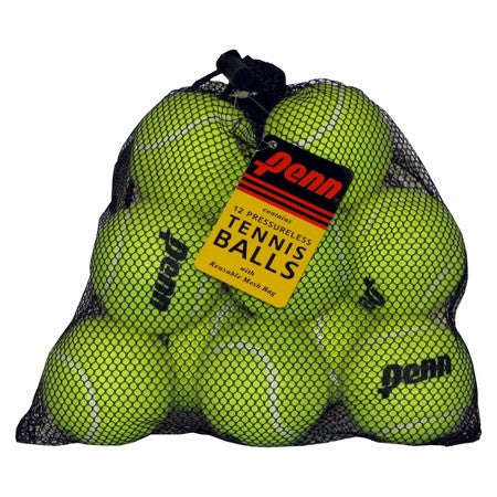 Penn Pressureless 12 Ball Mesh Bag Tennis Balls - TopSpin Tennis Store