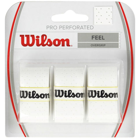 Wilson Pro Perforated Overgrip 3 Pack - TopSpin Tennis Store