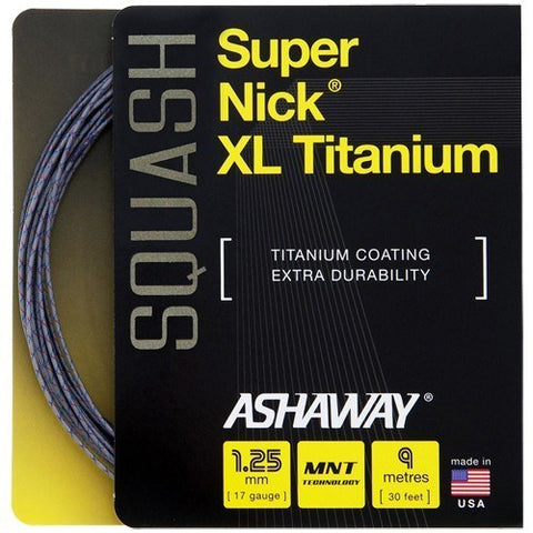 Ashaway Super Nick XL Titanium 17G - TopSpin Tennis Store