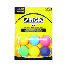 Stiga 1 Star Multicolor Table Tennis Ball
